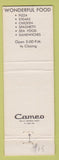 Matchbook Cover - Bel Air Supper Club Green Lake WI