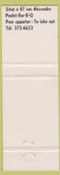 Matchbook Cover - Le Fricot Valleyfield QC WEAR