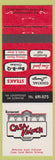 Matchbook Cover - Casa Valencia Restaurant Chateauguay QC