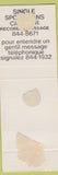 Matchbook Cover - Le Beaver Porn Movies Erotica QC WORN BACK