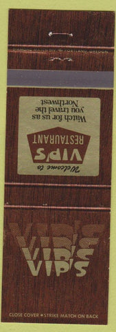 Matchbook Cover - Vip's Restaurant