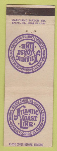 Matchbook Cover - Atlantic Coast Line Railroad