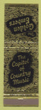 Matchbook Cover - Golden Embers Rialto CA Country Music