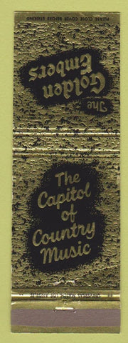 Matchbook Cover - Golden Embers Rialto CA Country Music