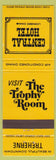 Matchbook Cover - Central Hotel Treherne MB