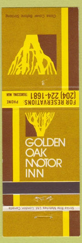 Matchbook Cover - Golden Oak Motor Inn Transcona MB