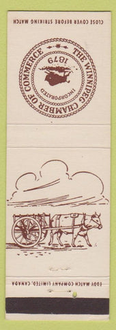 Matchbook Cover - Winnipeg MB Chamber of Commerce ox