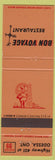 Matchbook Cover - Bon Voyage Restaurant Odessa ON