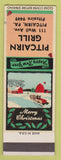 Matchbook Cover - Pitcairn Grill PA SAMPLE WORN CREASES