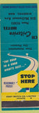 Matchbook Cover - Criterion Hotel Winnipeg MB