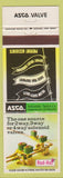 Matchbook Cover - Asco Automatic Switches Valves Florham Park NJ