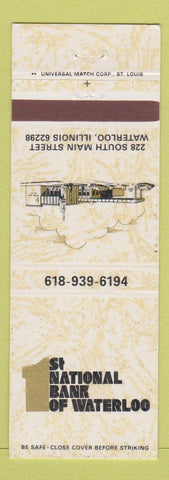 Matchbook Cover - 1st National Bank Waterloo IL