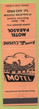 Matchbook Cover - Motel Parasol St Malachie Station QC orange