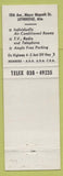 Matchbook Cover - Park Plaza Motor Hotel Lothbridge AB