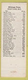 Matchbook Cover - Avalon Motel Osoyoos BC