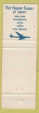 Matchbook Cover - National Airline Cities oil gas
