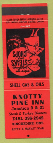 Matchbook Cover - Knotty Pine Inn Kincardine ON