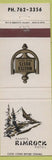 Matchbook Cover - Banff's Rimcorck Hotel AB