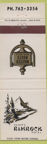 Matchbook Cover - Banff's Rimcorck Hotel AB