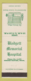 Matchbook Cover - Children's Hospital of East Bay Oakland? CA