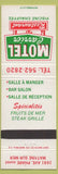 Matchbook Cover - Motel Carrier Restaurant Matane Sur Mer QC