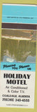 Matchbook Cover - Holiday Motel Coaldale AB