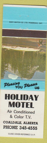 Matchbook Cover - Holiday Motel Coaldale AB