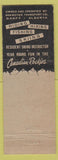 Matchbook Cover - Sunshine Lodge Banff AB