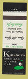 Matchbook Cover - Kutsher's Hotel Country Club Monticello NY