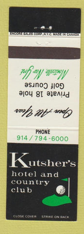 Matchbook Cover - Kutsher's Hotel Country Club Monticello NY