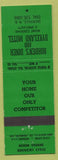 Matchbook Cover - Borden's Diner Dykeland Motel Sackville NB