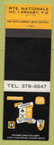 Matchbook Cover - Auberge Nid Condor Granby QC