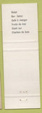 Matchbook Cover - Auberge Nid Condor Granby QC