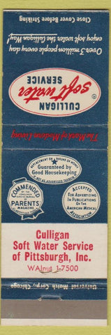 Matchbook Cover - Culligan Soft Water Service Pittsburgh PA