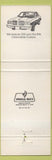 Matchbook Cover - National Car Rental William Tell Inn Countryside IL
