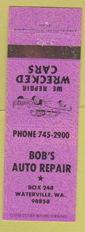 Matchbook Cover - Bob's Auto Repair Waterville WA