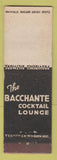 Matchbook Cover - Providence RI Biltmore Bacchante Lounge WEAR #1