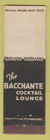 Matchbook Cover - Providence RI Biltmore Bacchante Lounge WEAR #1