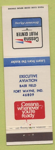 Matchbook Cover - Cessna Pilot Center Fort Wayne IN Baer Field Airplanes