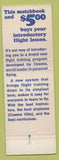 Matchbook Cover - Cessna Pilot Center Fort Wayne IN Baer Field Airplanes