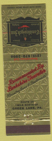 Matchbook Cover - Candlewyck Inn Green Lane PA