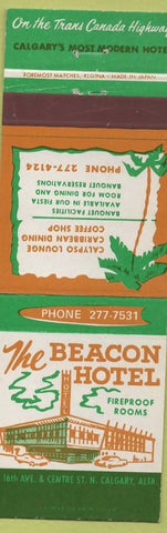 Matchbook Cover - Beacon Hotel Calgary AB