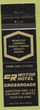 Matchbook Cover - Motor Hotels Crossroads Calgary AB