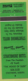 Matchbook Cover - Strathmore Hotel AB green