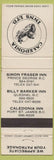 Matchbook Cover - Caledonia Inns Price George BC Quesnel Port ST James