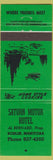 Matchbook Cover - Saturn Motor Hotel Roblin MB green