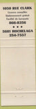 Matchbook Cover - New Lotus Cafe Montreal QC girlie Chinese