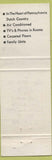 Matchbook Cover - Pennsylvania Dutch Motel Denver PA