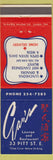 Matchbook Cover - Chinese Restaurant Toronto? ON