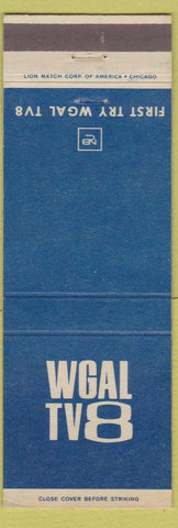 Matchbook Cover - WGAL TV 8 NBC York Lancaster PA